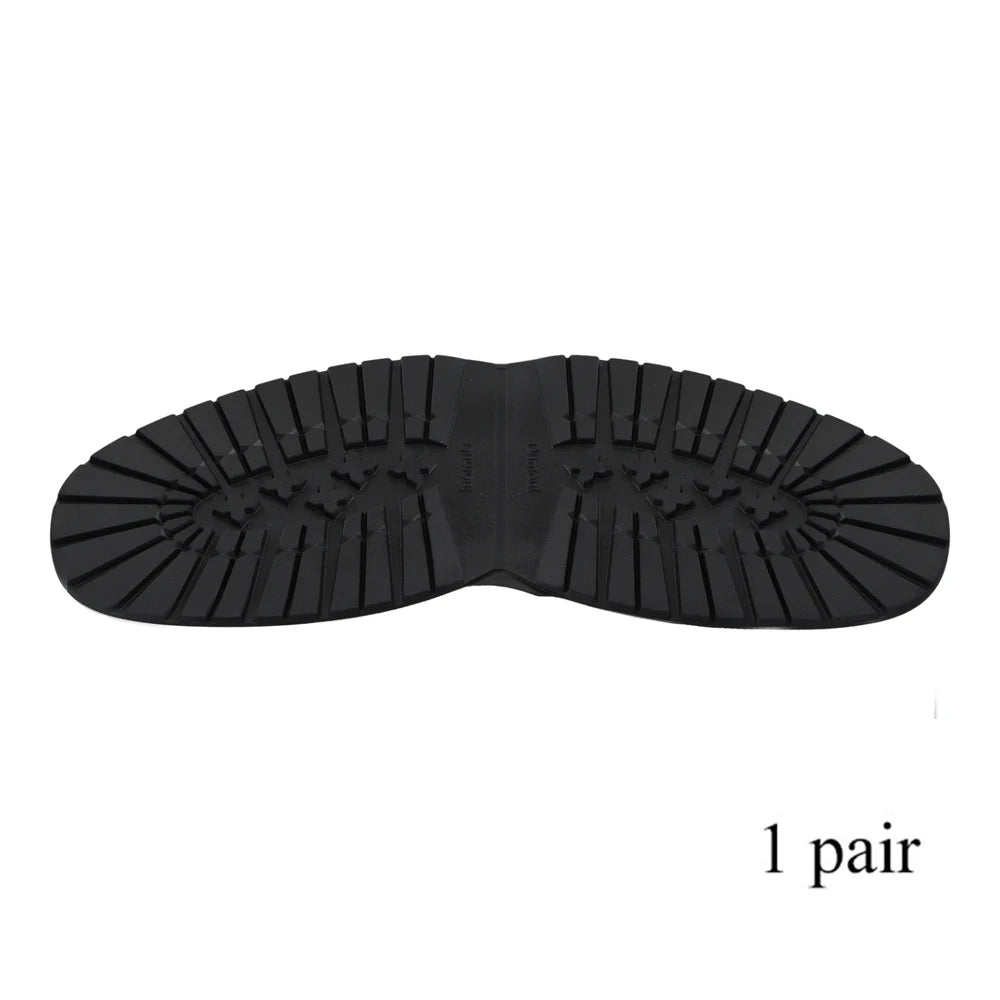 Thicken Rubber Shoe Soles For Men Leather Business Shoes Anti-slip Wear-resistant Outsole Repair DIY Replacement Outsole Mat Pad